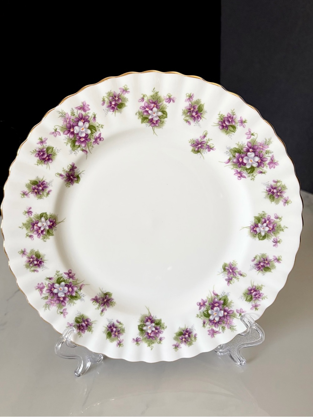 Sweet Violets Salad Plate by Royal Albert